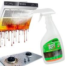 Desengrasante en spray de alta resistencia, limpiador multiusos para cocina y hogar, elimina grasa, suciedad y manchas difíciles en estufas, campanas extractoras, microondas y superficies - Líquido - Ver 3