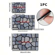 1pc Stone Texture Pattern Printed Diatomaceous Earth Kitchen Mat, Absorbent Kitchen Floor Mat, Kitchen Rug, Sink Front Mat, Suitable For Kitchen, Bathroom, Entryway, Hallway, Laundry Room And Home Decor - Multicolor - View 8