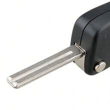 Carcasa de reemplazo de llave de coche con chip de entrada sin llave de 3 botones en color negro, compatible con Kia y SsangYong, por favor compare el tamaño de la llave original antes de comprar - A - Ver 9