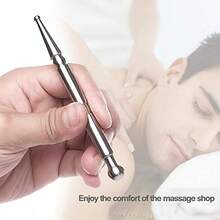 1/2pcs Stainless Steel Deep Tissue Massage Pen - Ergonomic Tool For Full Body Relaxation, Designed For Trigger Points And Muscle Tension, Easy-To-Use Manual Massager For Arms, Back, Neck And More, Precision Massage Tool - Multiple Styles - View 2