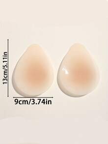 1/2 Pairs Women's Silicone Breast Pads: Ultra-Thin Solid Silicone Lifting Pads, Invisible And Seamless, Enhancing Sexy Curves - Multicolor - View 3