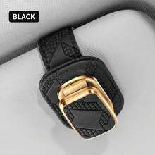 1pc Car Interior Accessories Glasses Holder Car Glasses Rack PU Leather Car Sun Visor Storage Clip Car Fashion Glasses Holder Multi-Function Storage Clip - Car-mounted - View 13