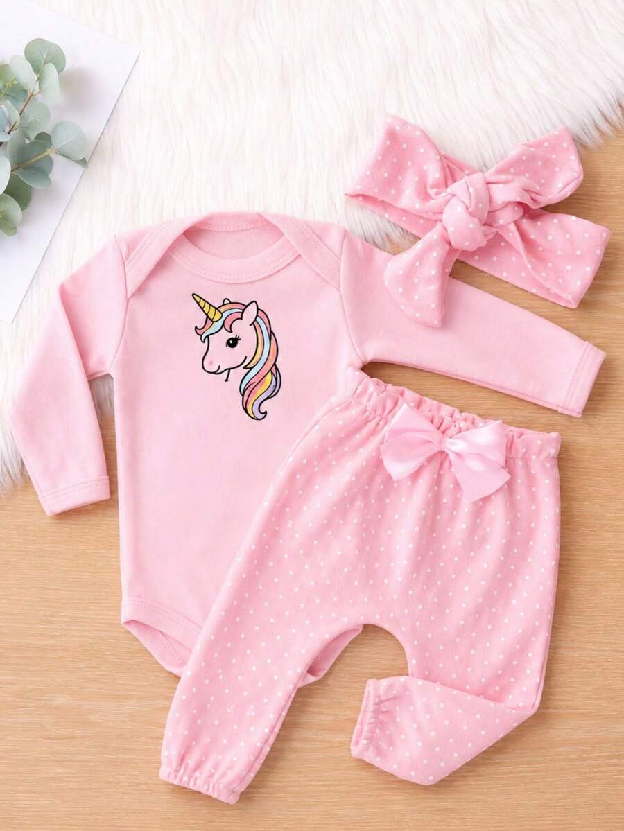 Kit Conjunto Menina Fofo Algodão Body Calça Frufru Meia Estação Faixa Roupinha Moda Bebê Infantil