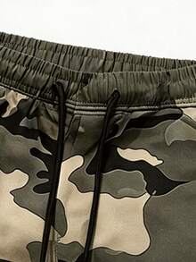 Men's Outdoor Sports Casual Spring/Autumn Camouflage Cargo Pants - Khaki - View 5