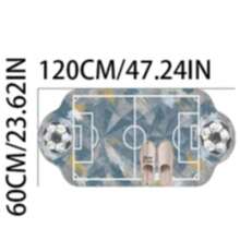 1pc Grey Tone Soccer Field Shaped Decorative Rug, Bedroom Decor, Floor Mat, Carpet, Home Decor, Living Room Rug, Living Room Small Rug, Bedroom Carpet, Living Room Home Decor, Outdoor Rug, Washable Carpet - Multicolor 9 - View 17