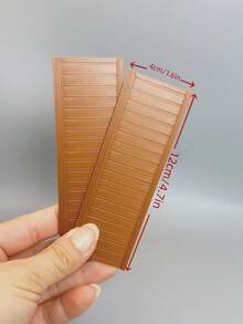 1:12 比例模型屋牆板，非木製牆面貼皮，北歐風微縮家具，多色 PLA 牆磚，可自由組裝與拼接，裝飾你的小世界 - 彩色 - 查看 31