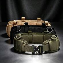 1 buah Set Sabuk Pinggang Taktis Luar Ruangan Nilon Multifungsi MOLLE Sabuk Taktis Pelatihan CS Kehidupan Nyata Sabuk Celana Pelatihan Militer Unisex - MultiWarna - View 1