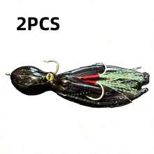 3pcs Octopus Soft Lures Full Set, Realistic Squid Lure With 3D Fish Eyes, Glitter Tentacles, Glow-In-The-Dark Metal Wire Skirt, Sharp Double Hooks, Red Rope Wrap, TPE Soft Material, Lifelike Swimming Action, Suitable For Saltwater And Freshwater Fishing, Multi-Color - Multicolor - View 18