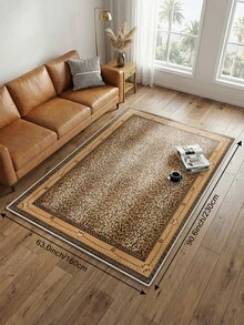Leopard Print Style Living Room Rug, Large Size Soft, Suitable For Kitchen, Dining Room, Bedroom, Indoor/Outdoor, Office, Lobby, Non-Slip Doormat, Hallway, Study, Holiday Decor Rug - Brown - View 18