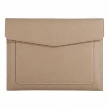 1Pc Multi-Color Magnetic Closure Document Bag, Scratch Resistant Heavy PU Leather, Multi-Purpose Storage Fits 14-Inch Laptops & Tablets, Minimalist Business Style, A4 Double Layer Portfolio File Bag, School Office Daily Commute Use - A - View 12