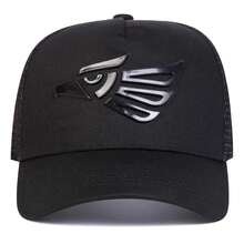 1pc Unisex Mesh Trucker Baseball Cap, 3D Patch Adjustable Curved Brim Outdoor Sun Hat For Men Women - Multicolor - View 4