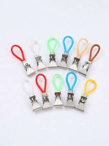 5/10pcs Multi-Color Metal Kitchen Hanging Hooks, Suitable For Kitchen, Cabinet And Bathroom (5 Colors) - Multicolor - View 7