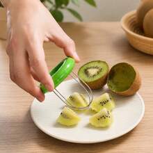 1pc Easy-To-Use Kiwi Slicer, Manual ABS Peeler, Non-Electric Kitchen Gadget, Suitable For Outdoor Cooking, Camping And Picnic Essential - Multicolor - View 7