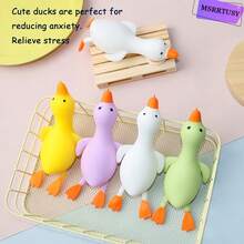 1pc Glitter Crystal Series S-Quishy Toy, Goose/Duck, Penguin And Various Cute Animal Shapes, Super Soft Sticky Touch Slow Rebound Squeeze Toy, Crunchy Squishy - Multicolor - View 5