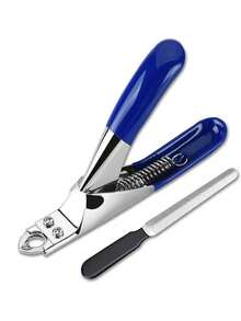 Stainless Steel Pet Nail Clippers With Free Nail File, 9mm Wide Cutting Mouth Sharp Blades Non-Slip Handle Professional Dog Cat Claw Trimmer For At-Home Grooming - single hole - View 11