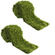 Fake Moss Mat, Artificial Moss Table Runner For Wedding Decor Table Centerpieces Fairy Garden Crafts Indoor Green Faux Grass Wall Decor (Green: 4x47Inch / 10x120cm) - Green - View 14