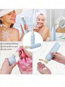 Refillable Squeeze Bottle, Portable Travel Dispenser Bottle, Suitable For Carrying Shampoo, Conditioner, Body Wash, Suitable For Various Lotions, Suitable For Travel And Vacation, Bathroom Supplies, Body Wash Bottle - Multicolor - View 7