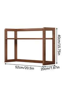 1-Piece, 3-Tier Height-Adjustable Shelving Unit Modern Minimalist Design, Sturdy And Durable Construction Space-Saving Storage Solution For Kitchens, Cups, Offices, Books, Or Dorm Plant Displays Standing Upright For Practicality And Aesthetic Appeal - Multicolor - View 6