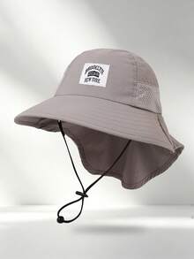 1 Buah Topi Ember Jala Warna Polos untuk Anak-anak, Topi Pelindung Matahari untuk Liburan Pantai, Cocok untuk Bepergian dan Bermain, Usia 8-16 Tahun - Logo mobil - Versi perempuan - View 7