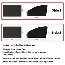 Easypie Selection 1pc/2pcs/4pcs Magnetic Car Sunshade For Front, Rear And Side Windows, UV Protection Privacy Sunshade For Cars And Trucks, Unisex (Black) - Magnetic Sunshade - View 11