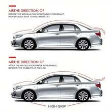 Universal Car Rear Spoiler 150cm Carbon Fiber Texture Rear Lip Kit 4.9ft Modified Tail Wing No-Drill Non-Destructive Installation - B - View 3