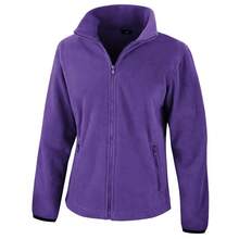 Result Womens/Ladies Core Fashion Fit Fleece Top/Full Zip Jacket - Purple - View 1