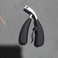 1 pieza Cortauñas de acero inoxidable resistente y duradero con hoja curva - Incluye lima de uñas, diseño de apertura grande adecuado para uñas gruesas, mango extendido mejorado, diseño anti-salpicaduras, recorte preciso para uñas de los pies de hombres, mango largo con borde biselado - Especificación - Ver 9