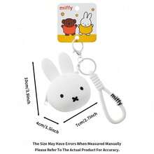 Miffy/Boris 系列收納袋，多色可選，可愛卡通角色設計，完美日常配件，適合 Miffy/Boris 粉絲的絕佳禮物 - 白色 - 查看 8