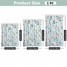 1pc/2 PC Outdoor Window Shade Including Hooks; Features Printed Blue And Red Plant Berries; Machine Washable; Suitable For Gazebos, Patios And Gardens - Printing - View 9
