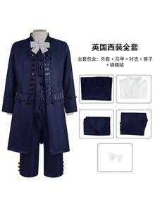 blauer Anzug im britischen Stil