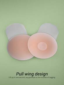 6pcs Women's Silicone Lift-Up Nipple Covers, Reusable Breast Pads, Self-Adhesive Invisible Silicone Nipple Covers, Suitable For Various Occasions - Multicolor - View 5