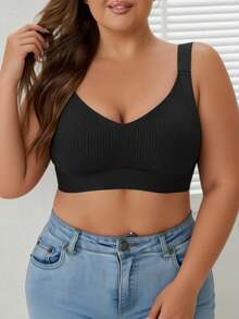 2pcs EssElegance Wireless Push-Up Seamless Everyday Bra, Ultra Soft Breathable Fabric, Suitable For Daily Wear - Multicolor - View 5