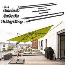 1Set Umbrella Wind Stabilizer Strap Patio Umbrella Wind Protection For Large Cantilever Umbrellas Weatherproof Adjustable Fixed Band - A - View 2
