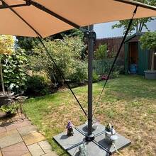 1Set Umbrella Wind Stabilizer Strap Patio Umbrella Wind Protection For Large Cantilever Umbrellas Weatherproof Adjustable Fixed Band - A - View 7