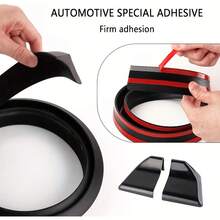 Universal Car Rear Spoiler 150cm Carbon Fiber Texture Rear Lip Kit 4.9ft Modified Tail Wing No-Drill Non-Destructive Installation - B - View 2
