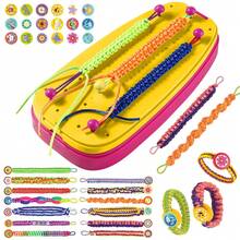 Girls Handmade Woven Rope Bracelet Making Kit, Children's Art Friendship Bracelet DIY Handmade Jewelry Set, Birthday Christmas Holiday Gift - Multicolor - View 7