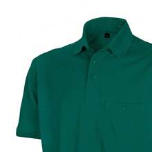 Result Mens Work-Guard Apex Short Sleeve Polo Shirt - Bottle Green - View 2