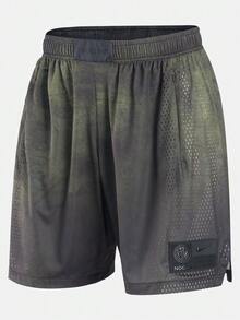 Nike Men's Elastic Waist Knit Shorts - Green - View 1