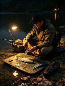 釣魚鉗與魚夾套組 釣魚人多功能釣魚裝備 鉤子移除器 冰釣工具 飛釣裝備 男士禮物 - 彩色 - 查看 4