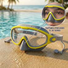 Kids Large Frame Mask-Style Swimming Goggles, Panoramic HD Lenses, 2 Sizes Available, Waterproof & Anti-Fog, Back To School, First Day Of School - Multicolor - View 20