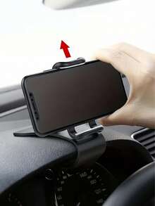 Car Phone Holder, Multi-Function Phone Mount, Rotatable Installation Device, Can Be Installed On Car Dashboard, ABS Material - Multicolor - View 9