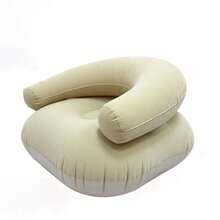 Portable Inflatable Outdoor Leisure Chair, Soft Comfortable U-Shaped Slouchy Sofa Chair, Breathable PVC, Foldable Inflatable Outdoor Leisure Lounge Chair Sofa, Suitable For Living Room, Balcony, Camping, Picnic, Outdoor Seating, Camping Chair - Inflatable Chair - View 16