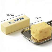 Set de 2 juguetes antiestrés de exprimidor de mantequilla y queso para adolescentes - Amarillo - Ver 5