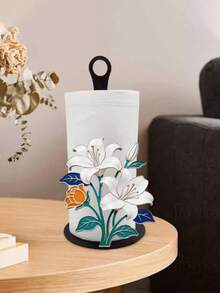 2D Floral Theme Design, Suitable For Kitchen Towel Rack, Bathroom Toilet Paper Holder, Multi-Functional Storage Rack And Sink Towel/Paper Holder - Multicolor - View 12