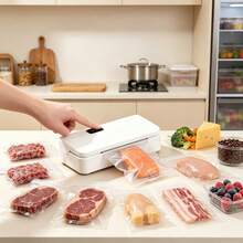 Mini Hand-Pressed Sealer, 5-Level Adjustable Digital Display Portable Heat Sealer, One-Touch Operation Food Sealing Machine, Suitable For Snack Plastic Bags, Moisture-Proof, Kitchen, Home And Travel Use - Multicolor - View 2