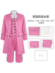Britischer Anzug in Rosa