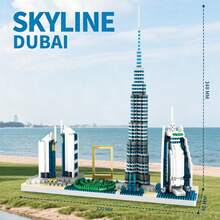 Multiple World Landmark Building Model Assembly Building Block Toy Sets, Sydney Opera House, Dubai Skyline, Leaning Tower Of Pisa Miniature Building Blocks Fun Assembly Display, Suitable For Desktop Decoration/Gifts 1400pcs/5896pcs/3265pcs/5000pcs/2000pcs - Multicolor - View 12