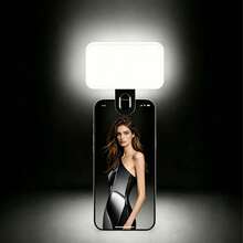 1pc Makeup Light, LED Selfie Light, Portable LED Light, Ring Light, Clip-On Light, With 3 Lighting Modes, Suitable For Selfie And Mirror Lighting, Compatible With Smartphones And Computers, Suitable For Makeup, Video Conferencing, Live Streaming, Video Calls And Room Decoration - A - View 11