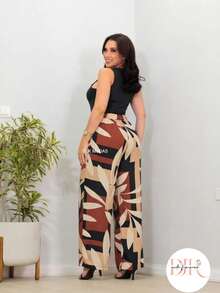 Wide-Leg Pants In DUNA Fabric, Unlined, Woven Fabric WITHOUT Elastane, With Pockets (Size Chart Available) - chapa tricolor - Ver 2
