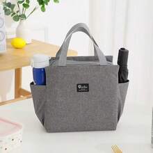 Large Capacity With Zipper 2 Side Pockets Waterproof Cooler Thermal Insulated Portable Lunch Bags For Food Lunch Dinner Picnic Party Date Camping Work Travel School Home Hotel Student Adults Back To School Gift - Multicolor - View 9